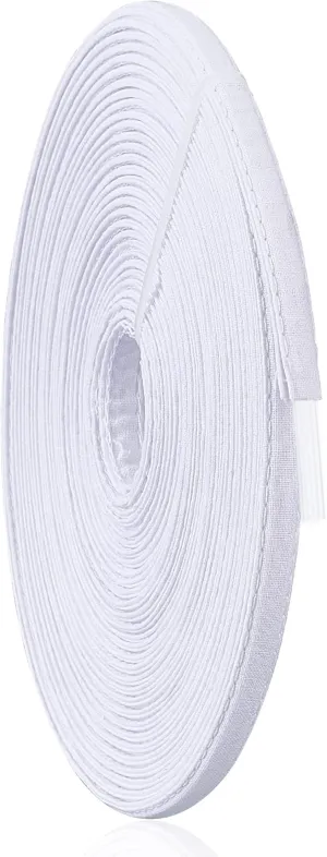 PH PandaHall 12 Yards Cotton Covered Boning Roll White Sew-Through Low Density Boning 11mm Wide for Wedding Dress Nursing Caps Corset Bridal Gowns Swimwear Hats Handbags