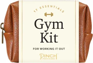 Pinch Provisions Gym Kit, Includes 15 Personal Care Essentials for Wellness & Beauty, Perfect for Gifts, Gym Bags, Duffle Bags & Lockers (Cognac)