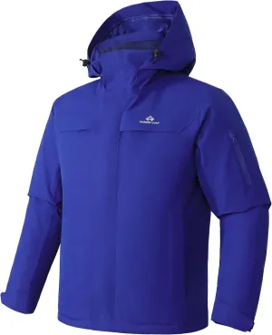 Pioneer Camp Men's Waterproof Ski Jacket Insulated Winter Snow Coat Warm Windproof Mountain Snowboard Hooded Raincoat Gear