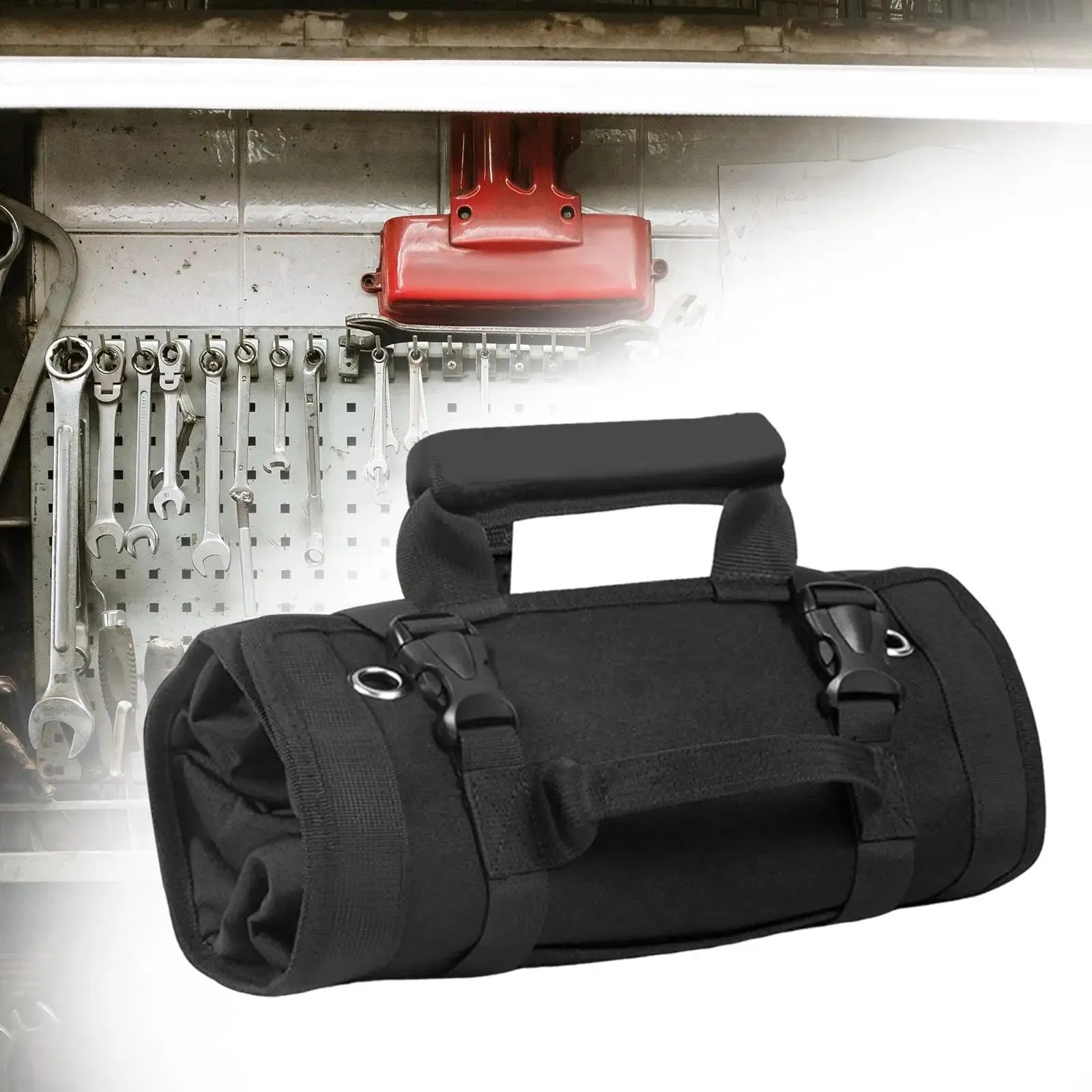 Portable Roll-up Large Capacity Storage Bag with 6 Tool Pouches