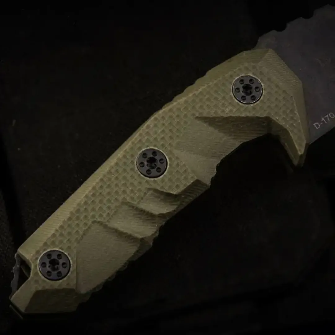 PrepPro “Fang” Tactical Knife – D2 Steel Fixed Blade with Belt Mount
