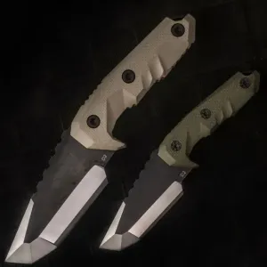 PrepPro “Fang” Tactical Knife – D2 Steel Fixed Blade with Belt Mount