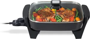 PROCTOR SILEX 38526 SKILLET WITH GLASS LID - PSXCJY38526