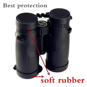 Professional 10x42 Binoculars Lens Caps Objective Protective Rubber Cover Eyepiece Dust Suit For Compact Binocular Best Protect