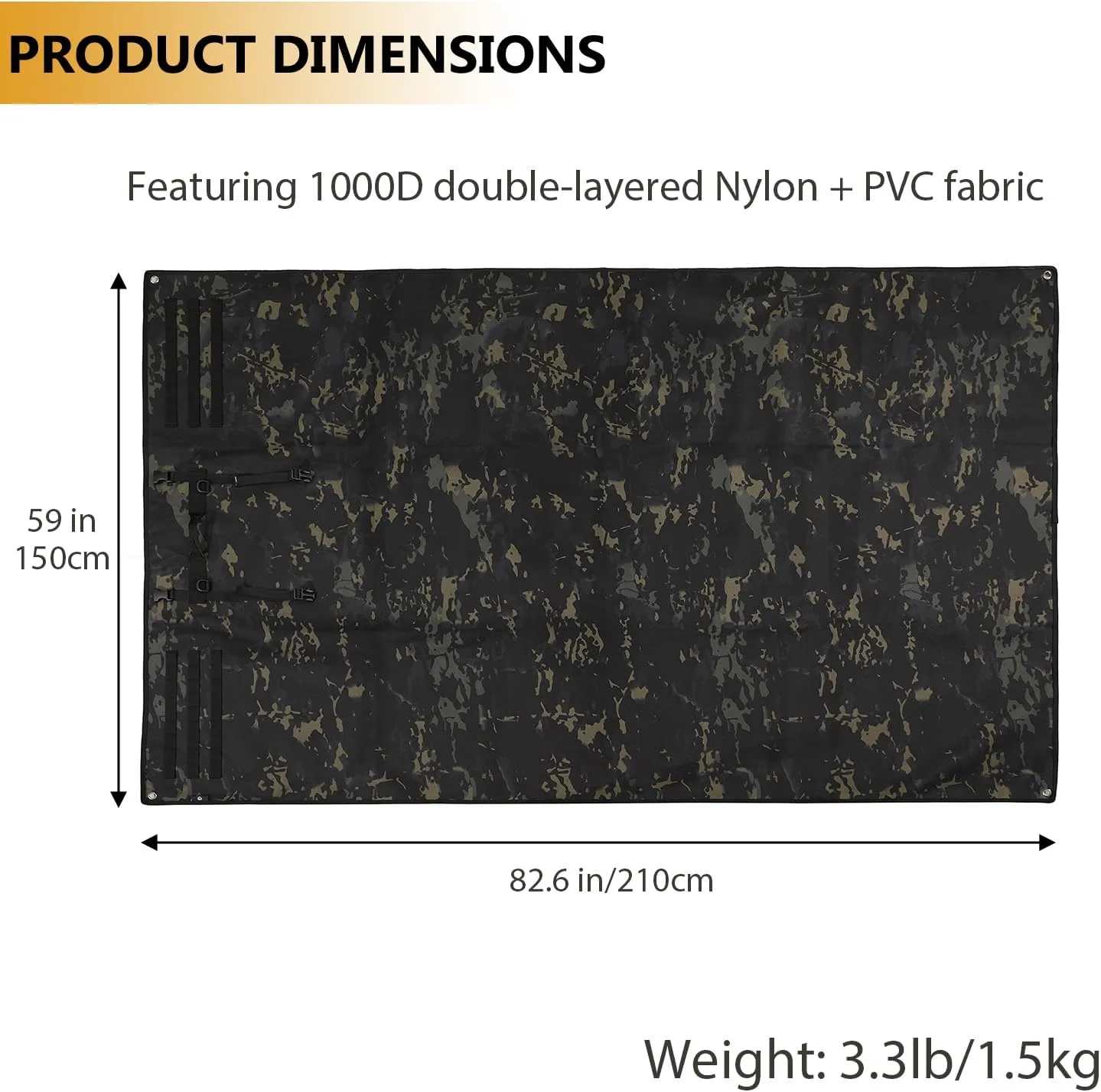 Protector Plus Extra Large Tactical Roll Up Shooting Mat Outdoor Professional for Range Rifle Hunting