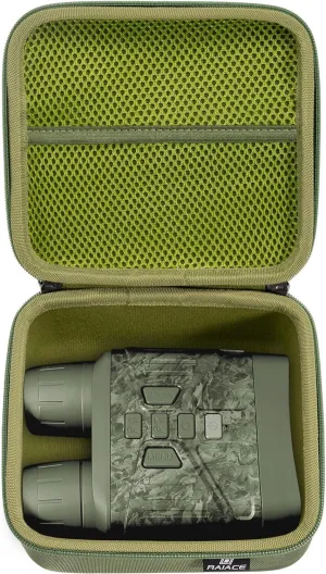 RAIACE Hard Travel Storage Case Compatible with HEXEUM/for Fvtga Night Vision for Goggles, Protective Carrying Bag for Night Vision Binoculars. (case only) - Green