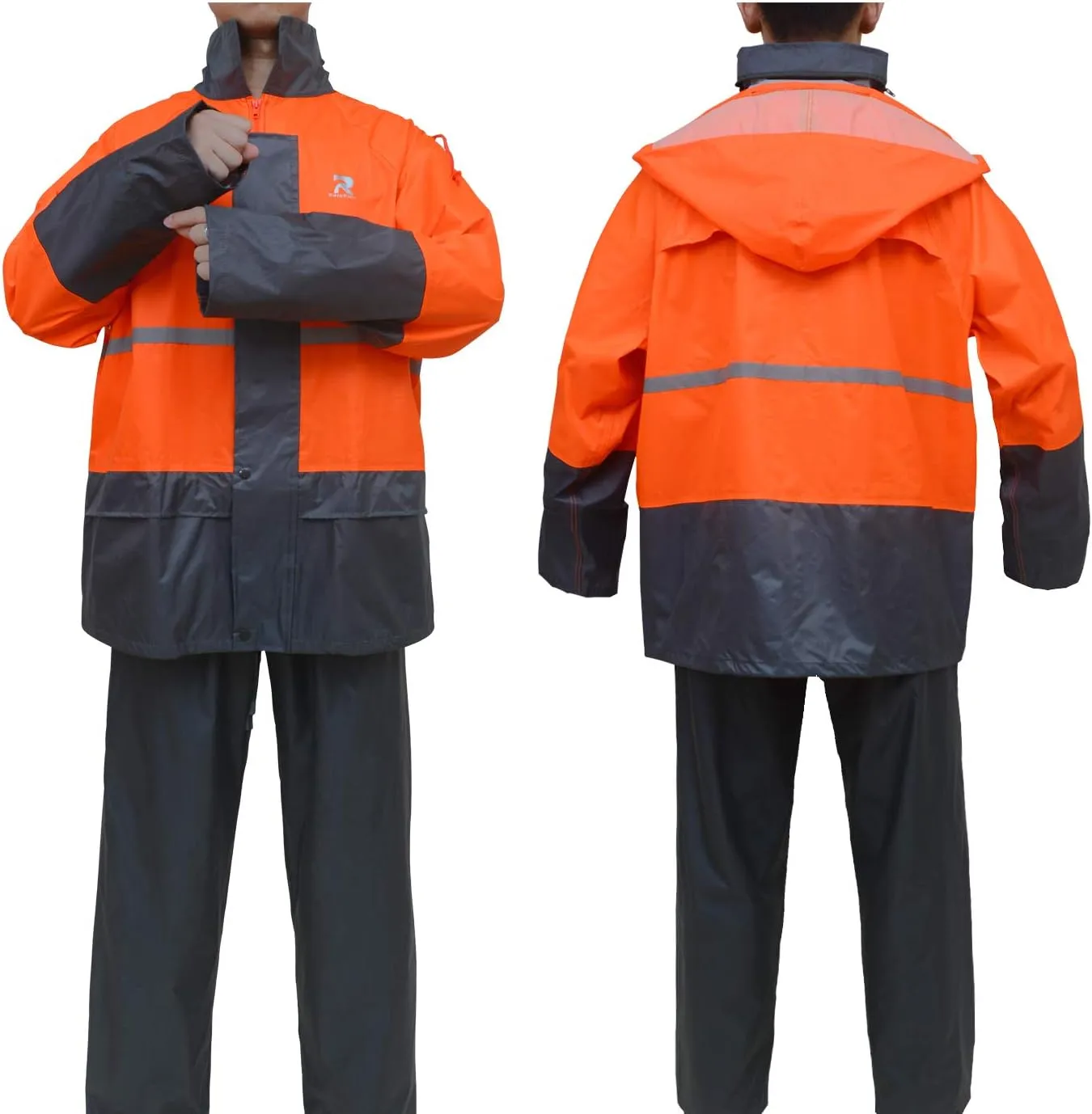 Rain Jacket Pants Suits for Men Women Waterproof Lightweight Rain Gear Coat Workwear