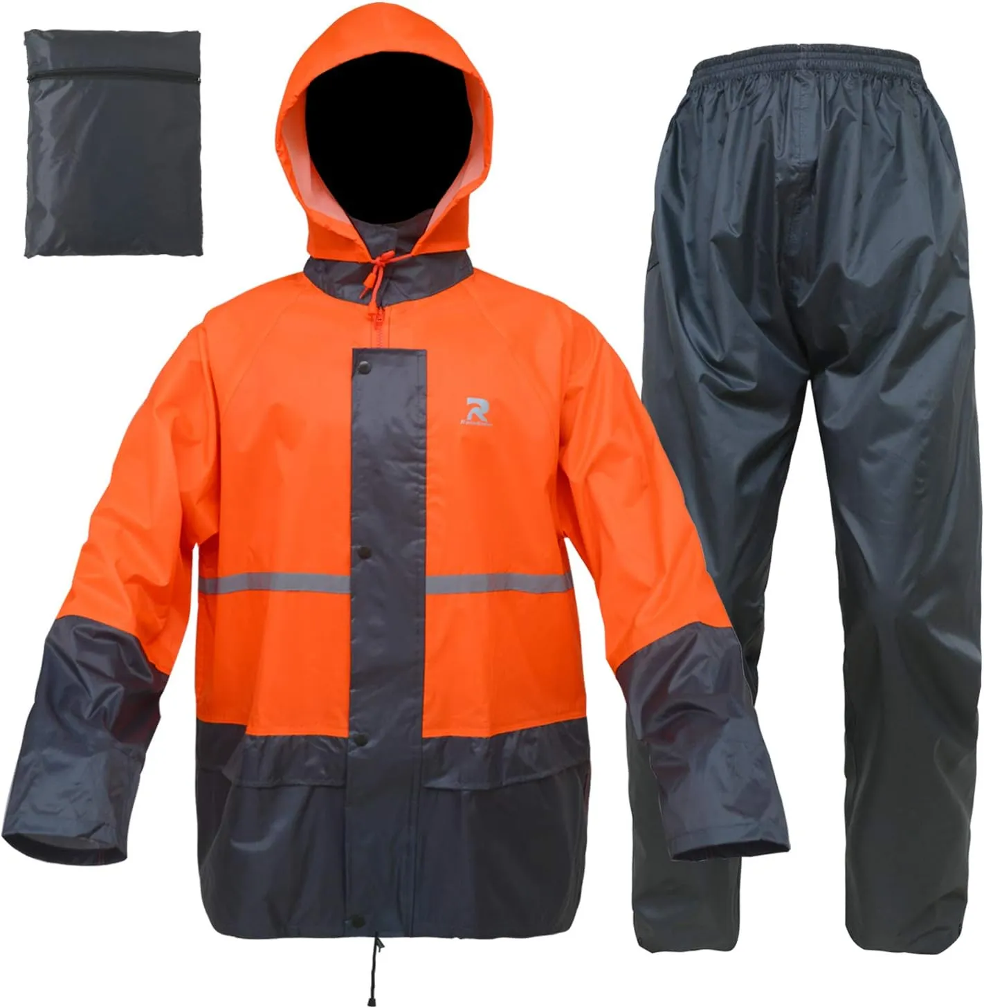 Rain Jacket Pants Suits for Men Women Waterproof Lightweight Rain Gear Coat Workwear