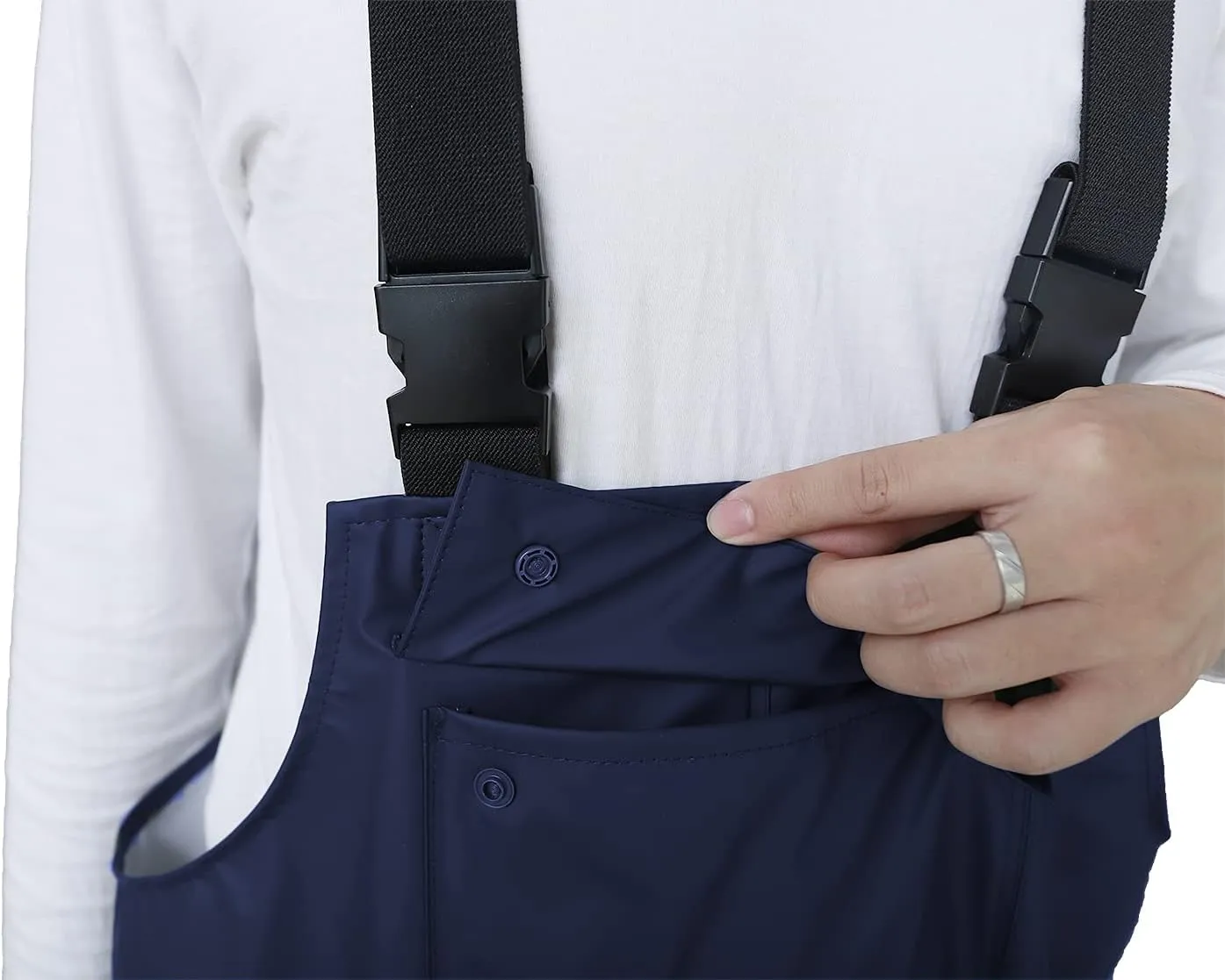 Rain Pants for Men Women Waterproof Rain Gear Bib Overalls Trousers for Fishing Hunting