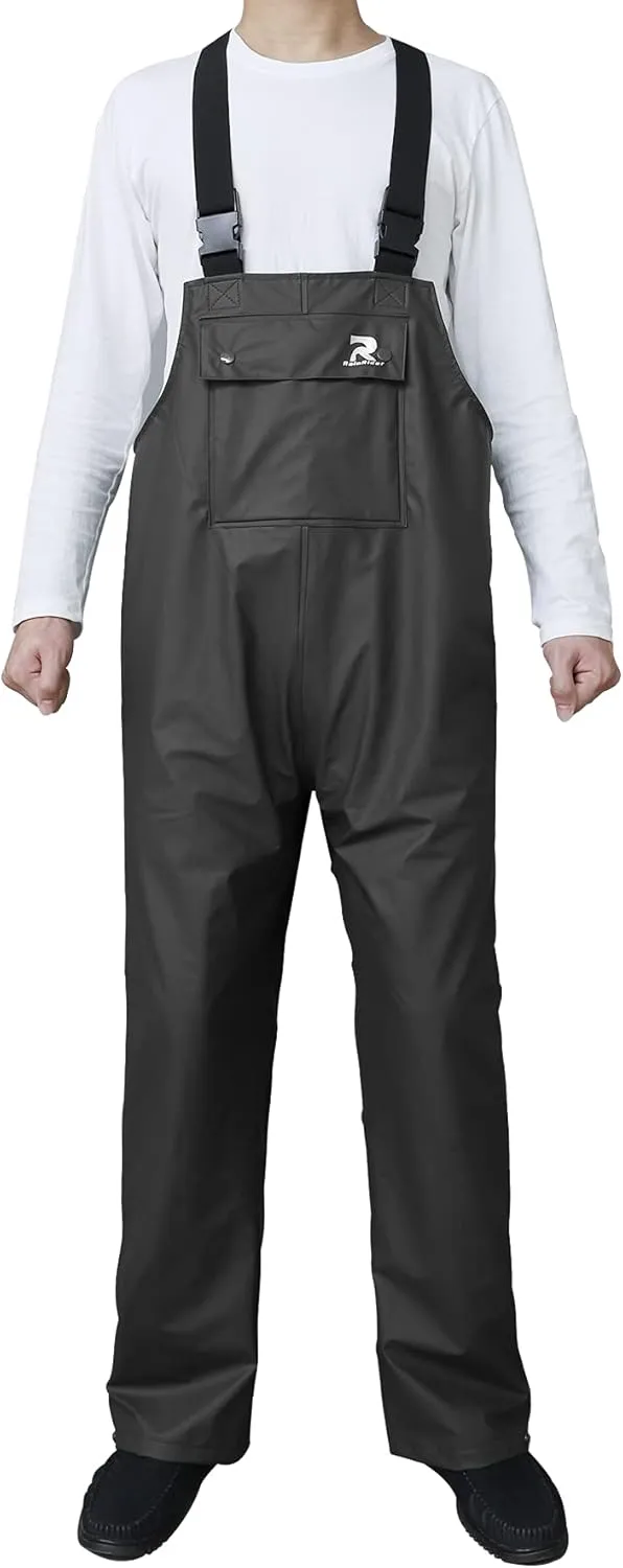 Rain Pants for Men Women Waterproof Rain Gear Bib Overalls Trousers for Fishing Hunting