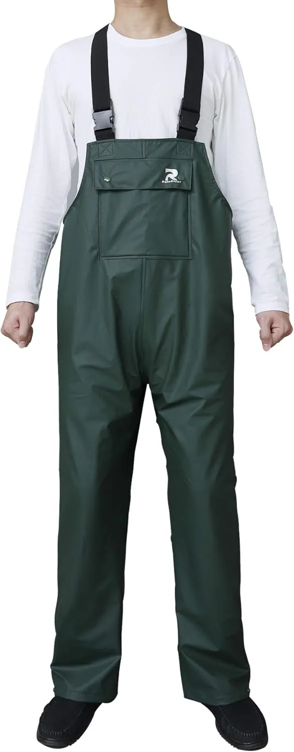 Rain Pants for Men Women Waterproof Rain Gear Bib Overalls Trousers for Fishing Hunting
