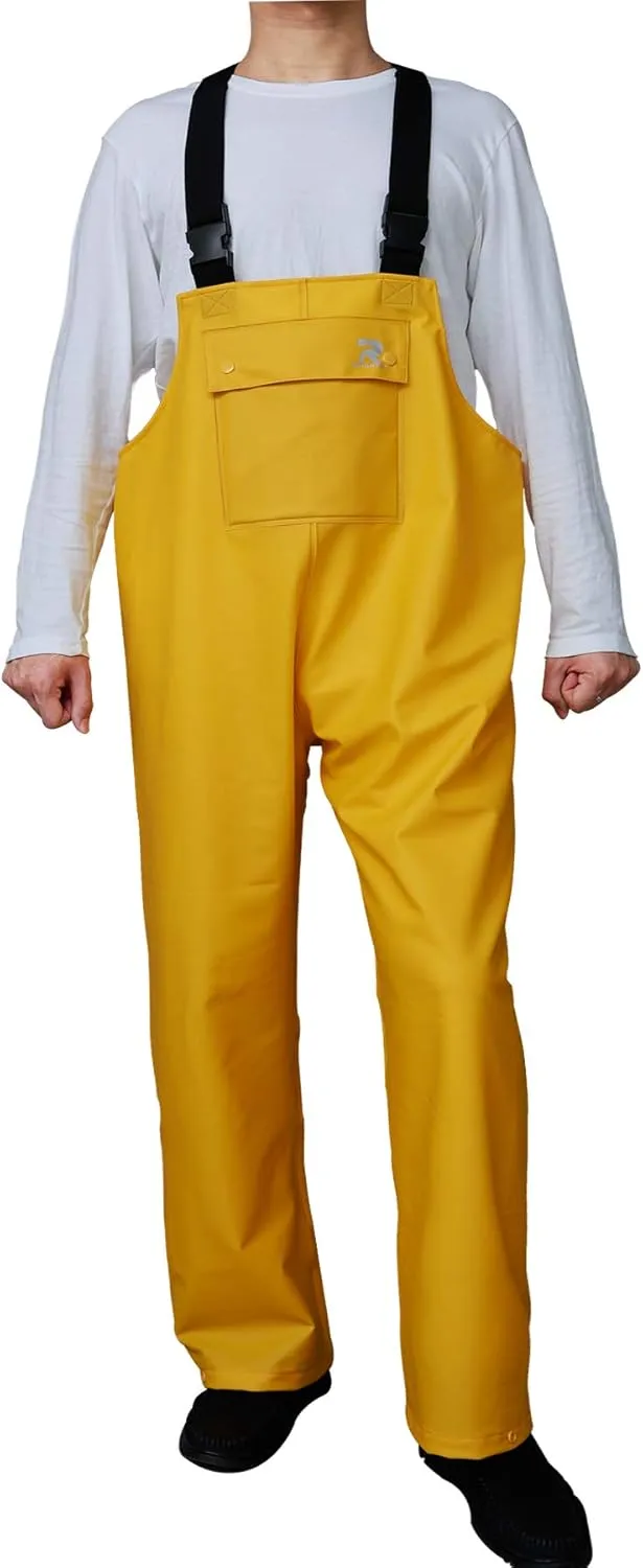 Rain Pants for Men Women Waterproof Rain Gear Bib Overalls Trousers for Fishing Hunting
