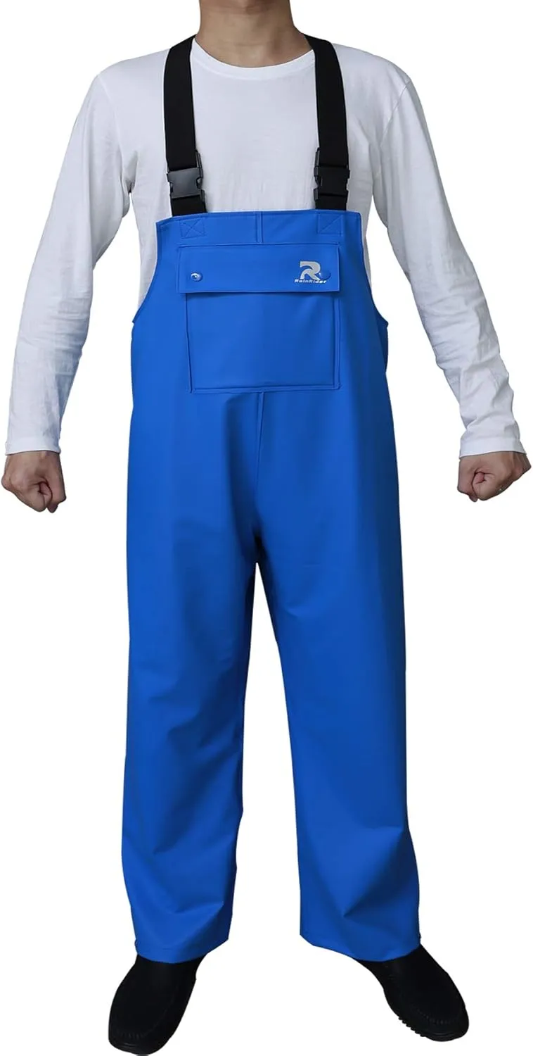 Rain Pants for Men Women Waterproof Rain Gear Bib Overalls Trousers for Fishing Hunting