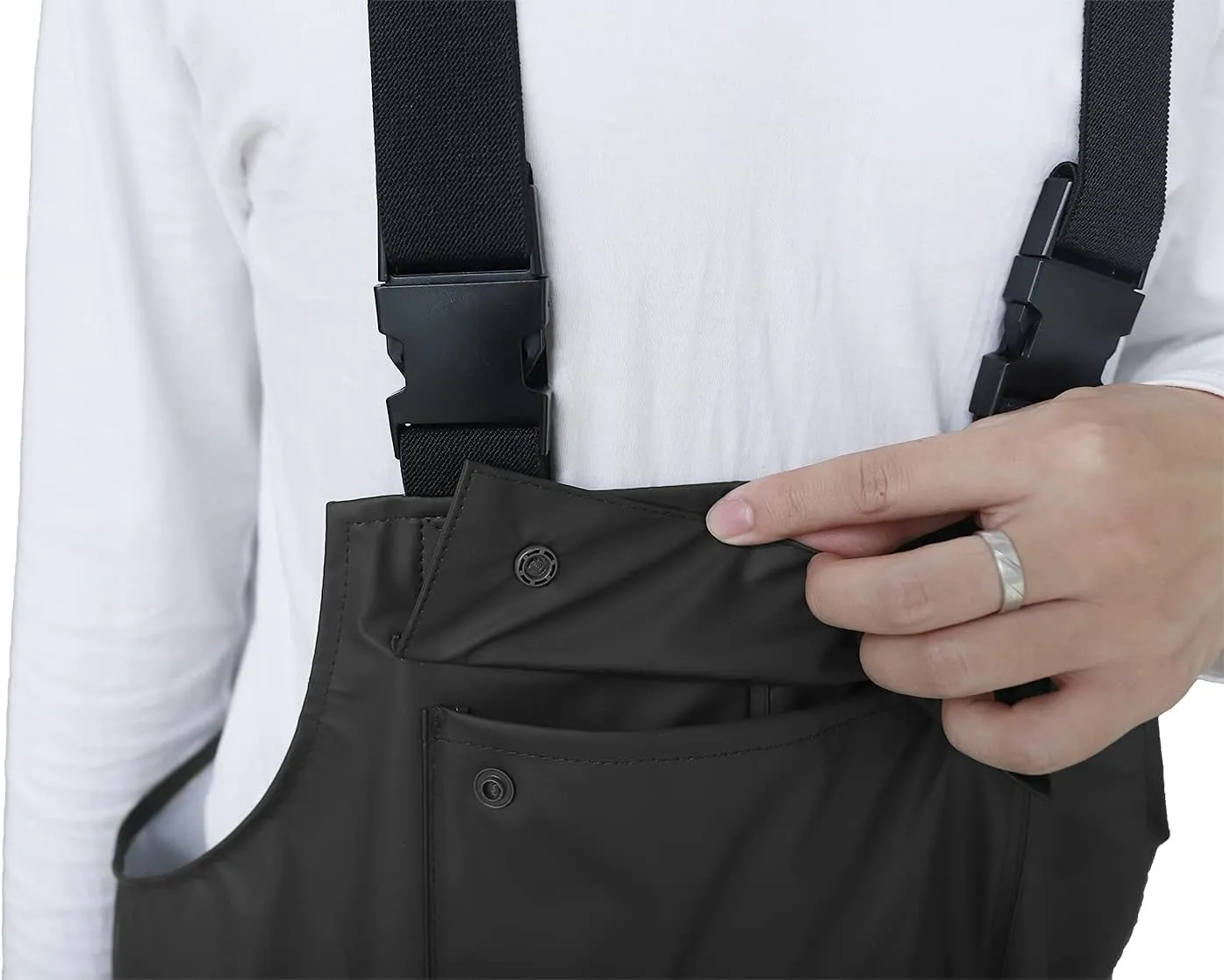 Rain Pants for Men Women Waterproof Rain Gear Bib Overalls Trousers for Fishing Hunting