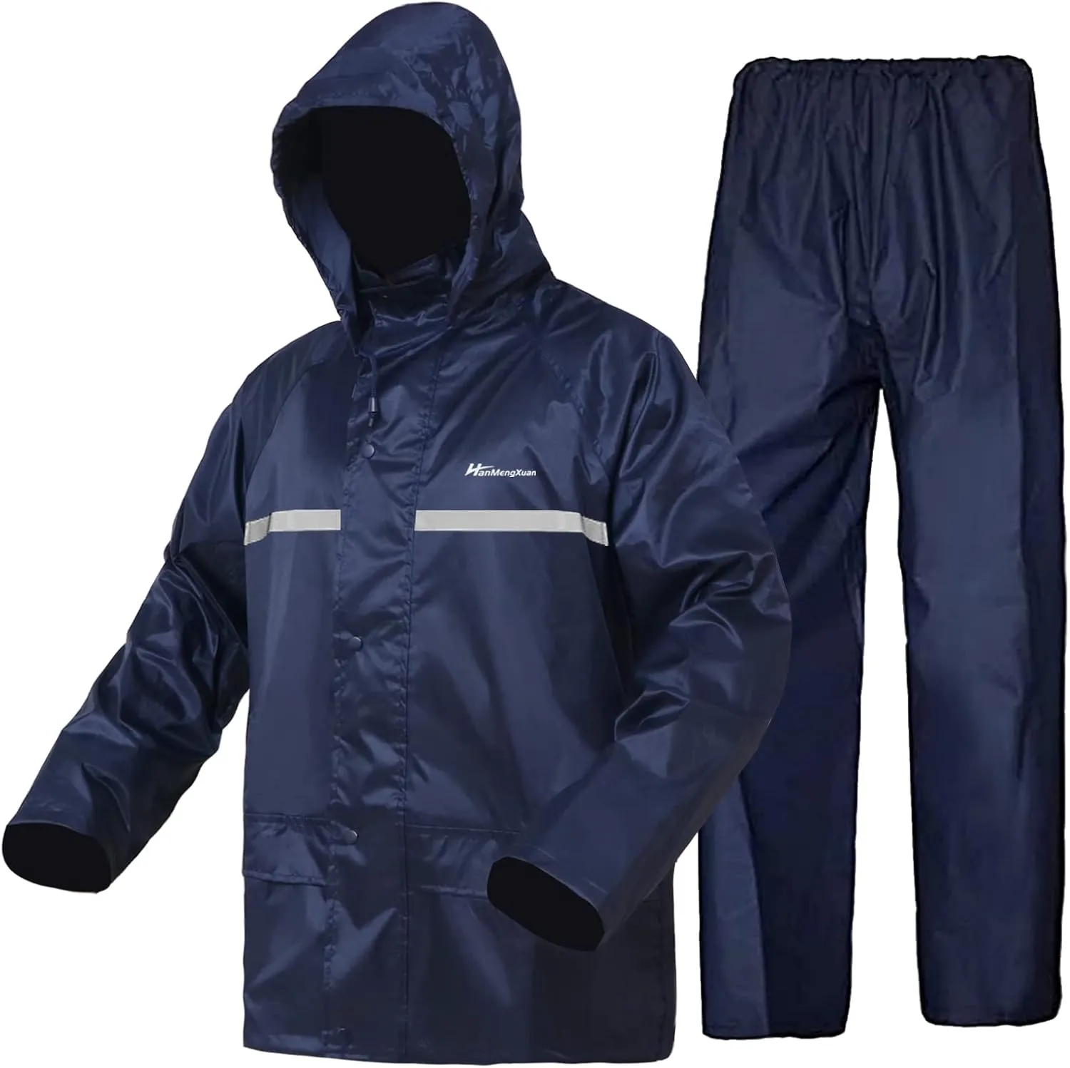 Rain Suit, Gear for Men Women Waterproof Work Lightweight Rainwear Coat (Jacket & Pants)