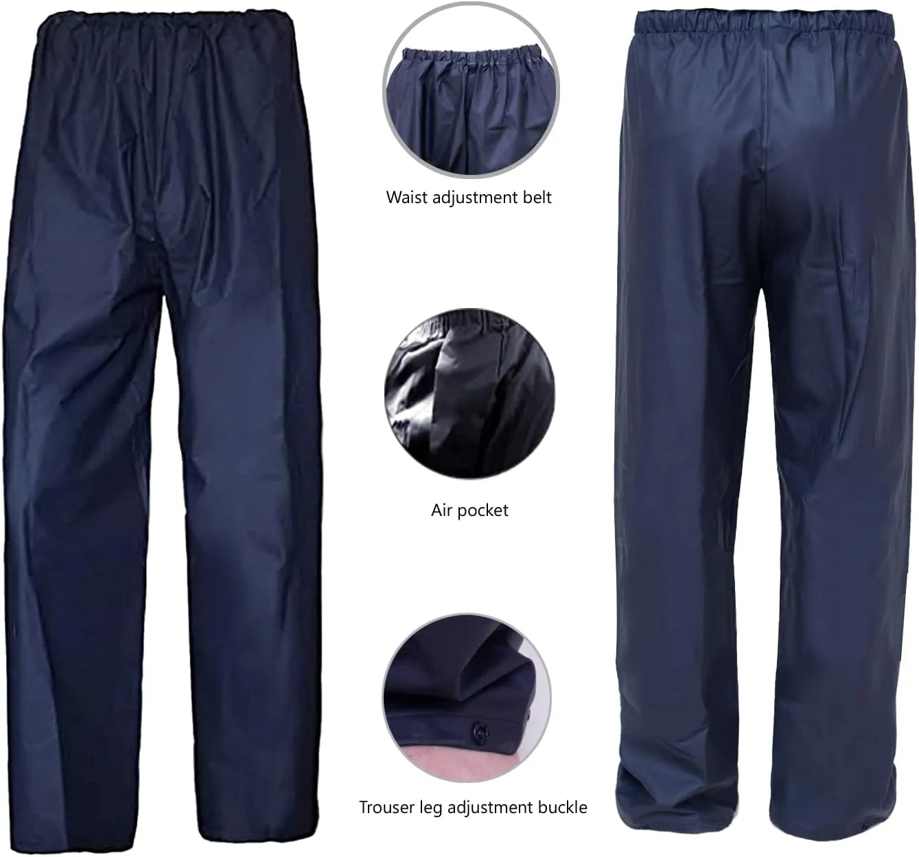 Rain Suit, Gear for Men Women Waterproof Work Lightweight Rainwear Coat (Jacket & Pants)