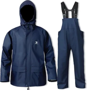 Rain Suits for Men Waterproof Rain Jacket Coat Pants Heavy Duty Women Fishing Rain Gear Workwear