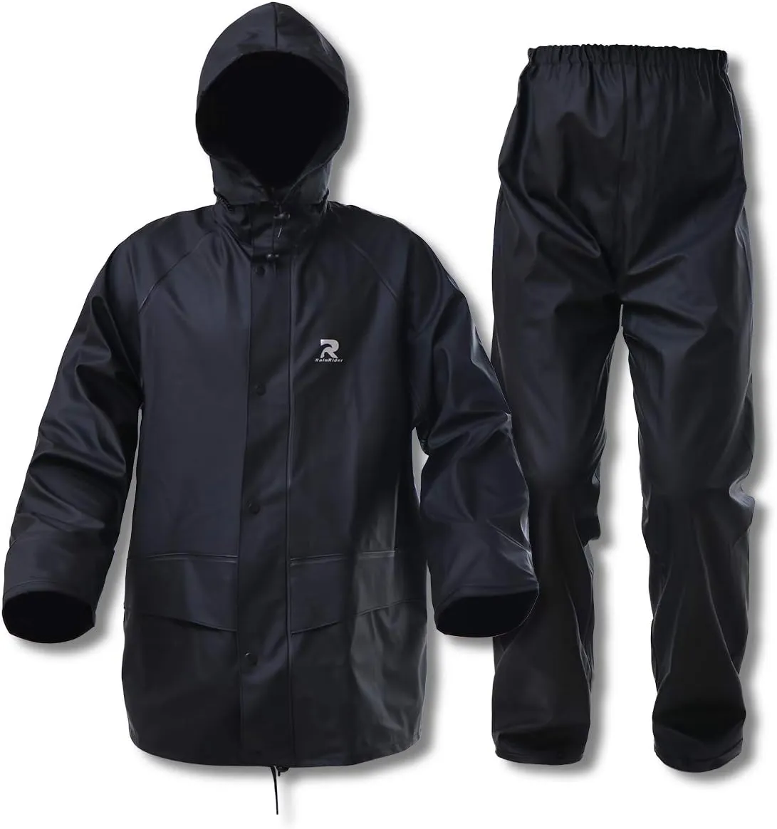 Rain Suits for Men Waterproof Rain Jacket Coat Pants Heavy Duty Women Fishing Rain Gear Workwear