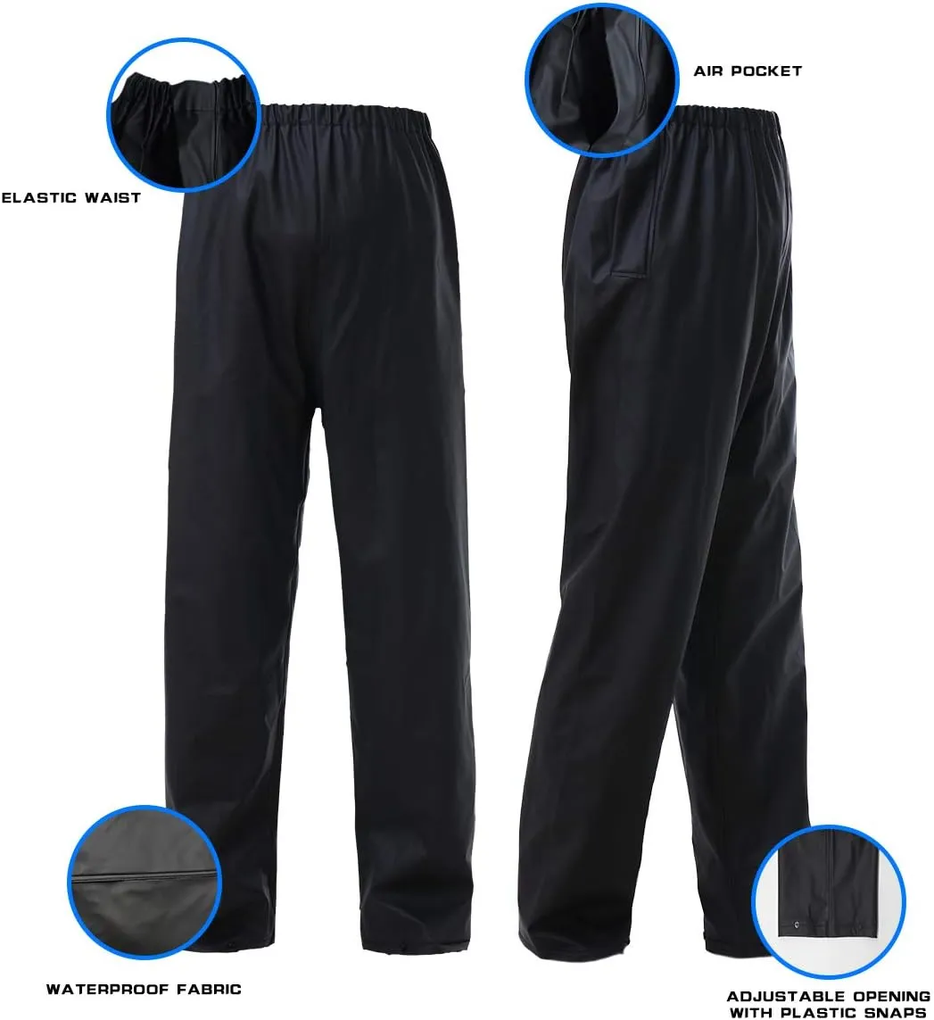 Rain Suits for Men Waterproof Rain Jacket Coat Pants Heavy Duty Women Fishing Rain Gear Workwear