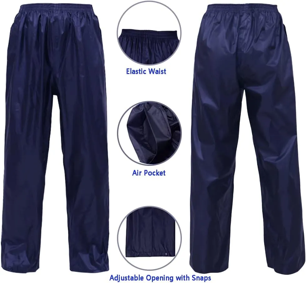 Rain Suits for Men Women Lightweight Rain Gear, Waterproof Rain Jacket with Pants