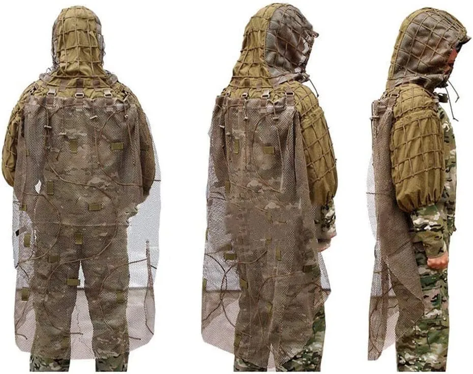 Recon M22 Vector Hood  Base Tactical Sniper Ghillie Top Multi - Cam
