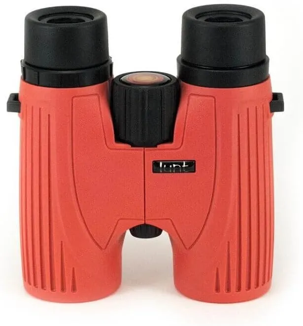 Red 8x32 Magnification Sunoculars, Compact & Portable White Light Solar Binoculars for Teens & Adults, Safe Solar Viewing, Observing Sunspots, Eclipses, and Planetary Transits