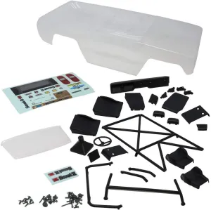 Redcat Racing Gen8 Axe Clear Body (Pre-Cut) - Includes Roll Cage, Seats, Dashboard, Steering Wheel, Gear Shift, Spare Tire Mount. (RER12082)
