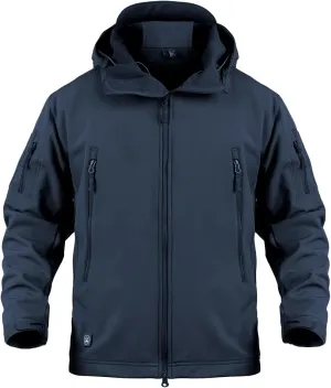 ReFire Gear Men's Army Special Ops Military Tactical Jacket Softshell Fleece Hooded Outdoor Coat