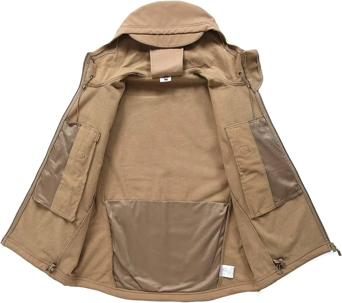 ReFire Gear Men's Army Special Ops Military Tactical Jacket Softshell Fleece Hooded Outdoor Coat