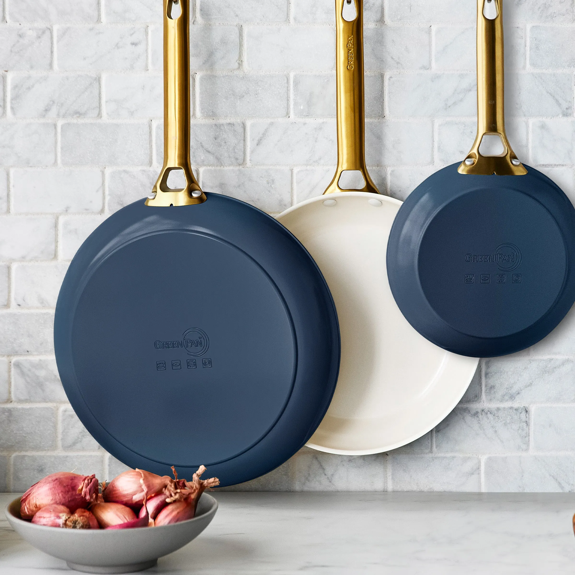 Reserve Ceramic Nonstick Fry Pans, Set of 3