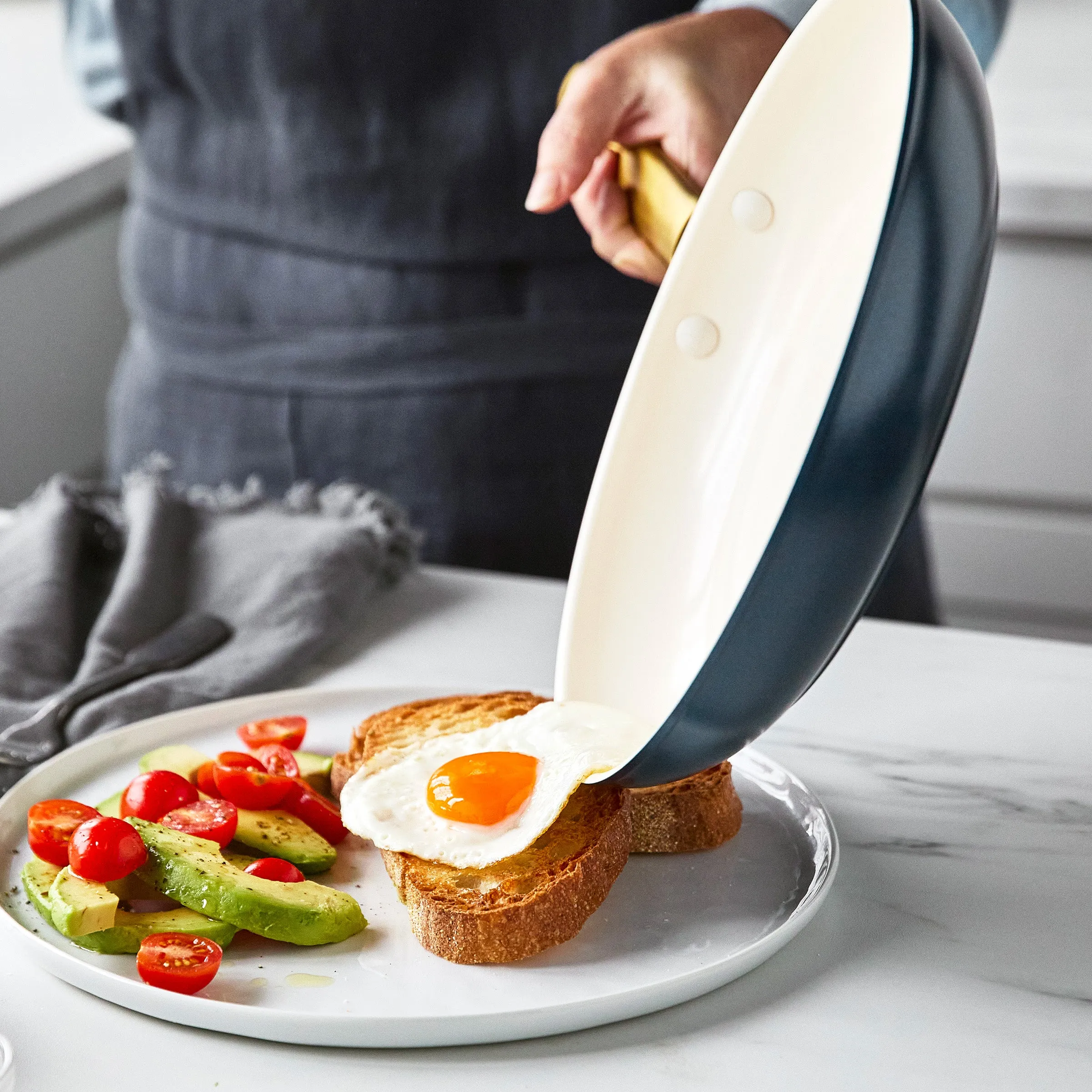 Reserve Ceramic Nonstick Fry Pans, Set of 3