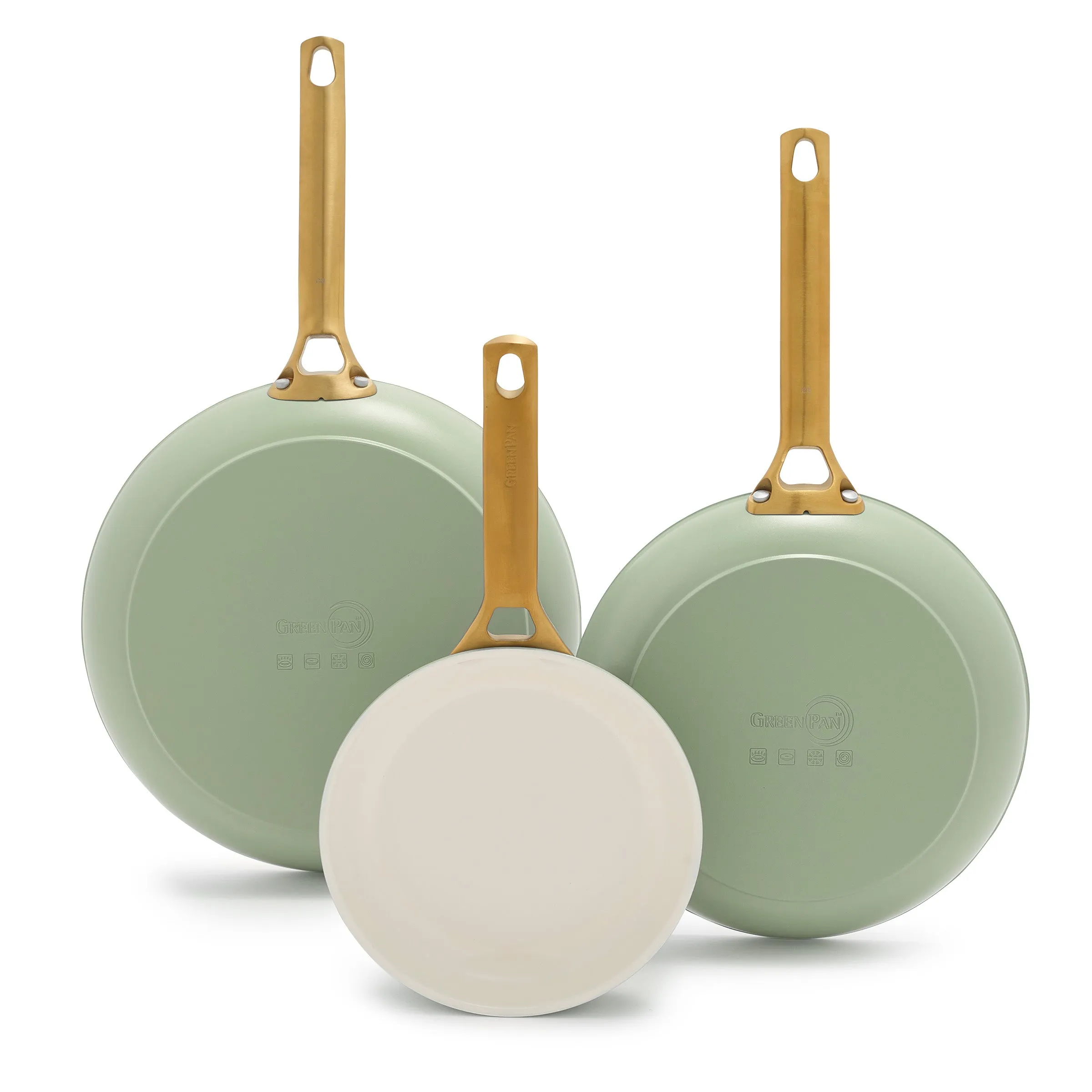 Reserve Ceramic Nonstick Fry Pans, Set of 3