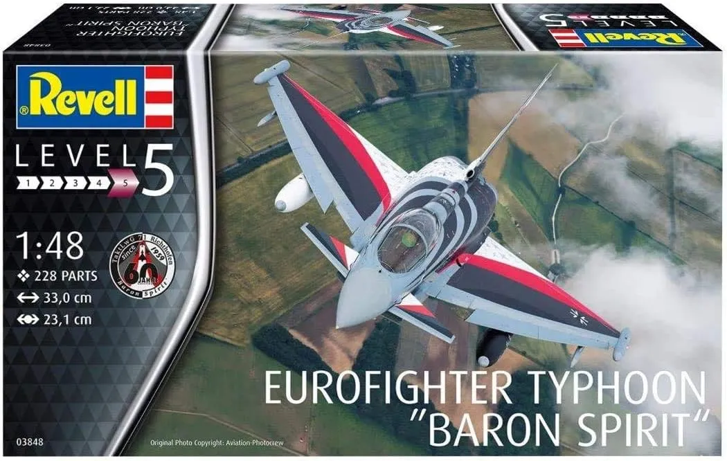 Revell 03848 Eurofighter Typhoon Baron Spirit, 1:48 Scale Plastic Model kit