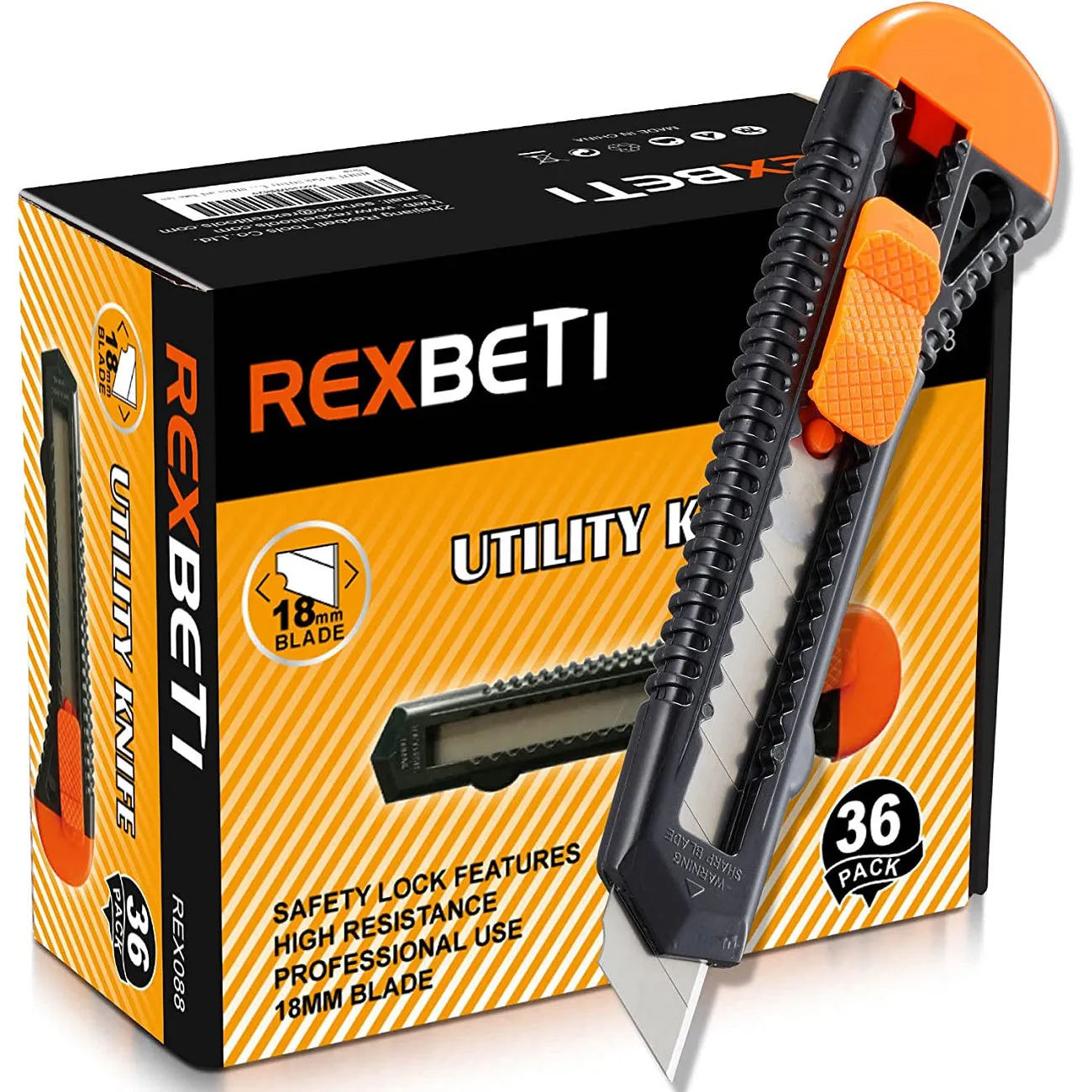 REXBETI 36 Pack Utility Knife