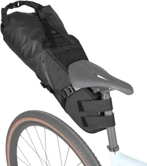 Rhinowalk 14L Waterproof Hardshell Bike Saddle Bag – Two-Piece Rear Seat Bag with Velcro Mount, Tear-Resistant, No-Screw Installation, Fits Most Bikes-Black