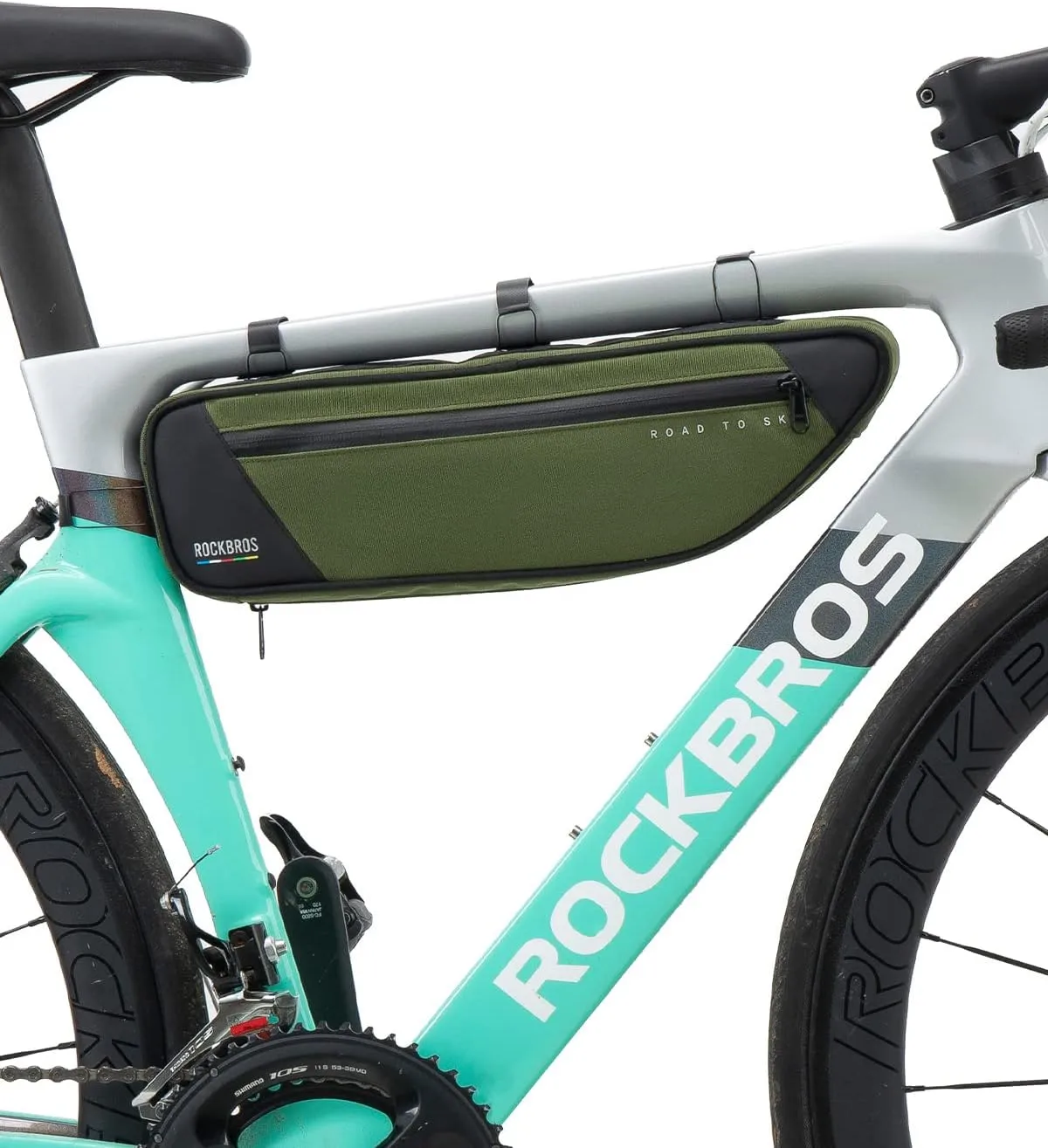 ROCKBROS Bike Triangle Bag - Waterproof Top Tube Bag for Cycling