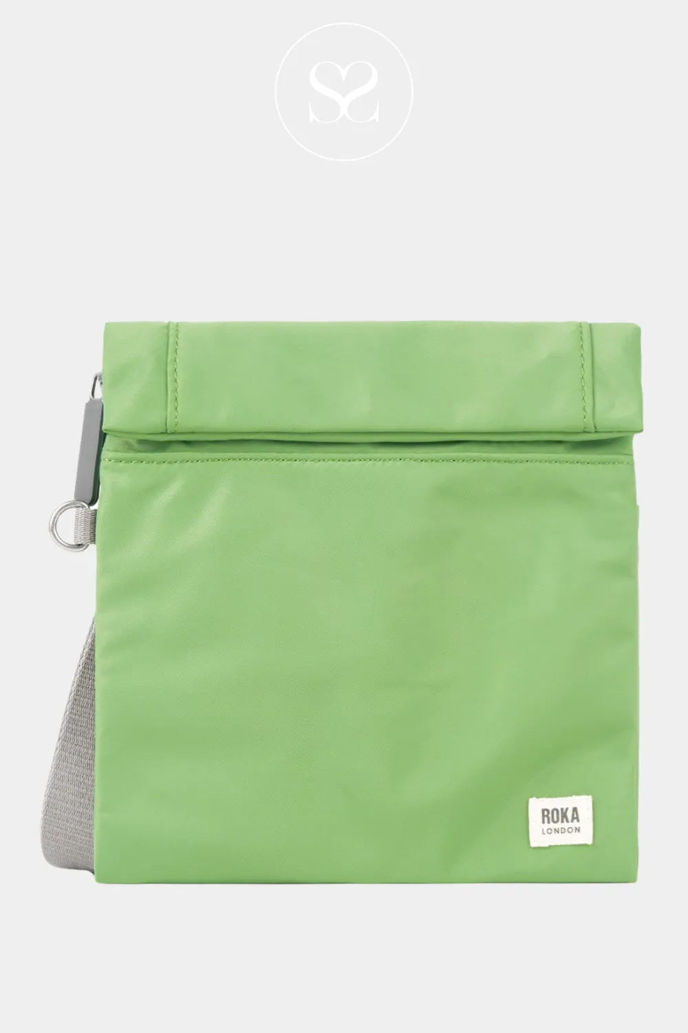 ROKA STRATFORD KIWI GREEN CROSSBODY BAG