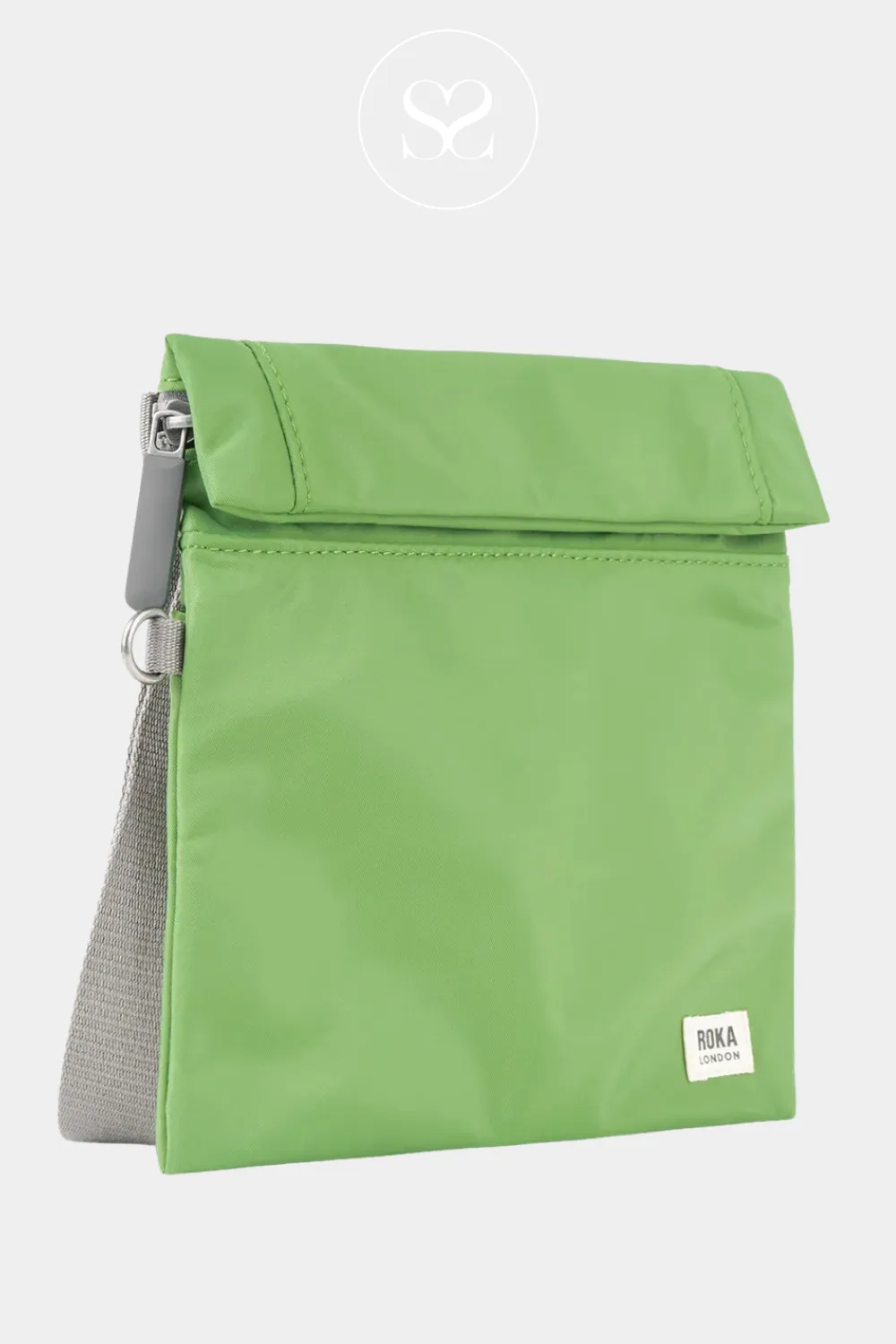 ROKA STRATFORD KIWI GREEN CROSSBODY BAG