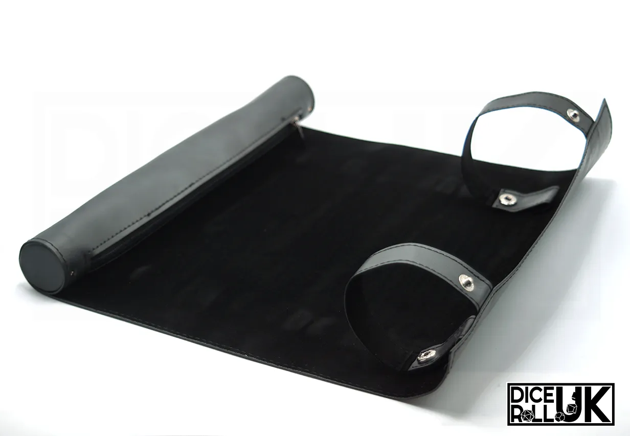 Roll-Up Dice Mat - Black