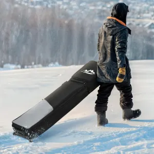 Roll with Ease: LEDKINGDOMUS Double Ski Bag
