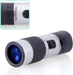 Rongon Pocket Monocular Telescope 15-55X21 Compact Binoculars Monocular for Adults High Powered for Stargazing Hunting Wildlife Bird Watching Travel Camping Hiking Dad Gifts