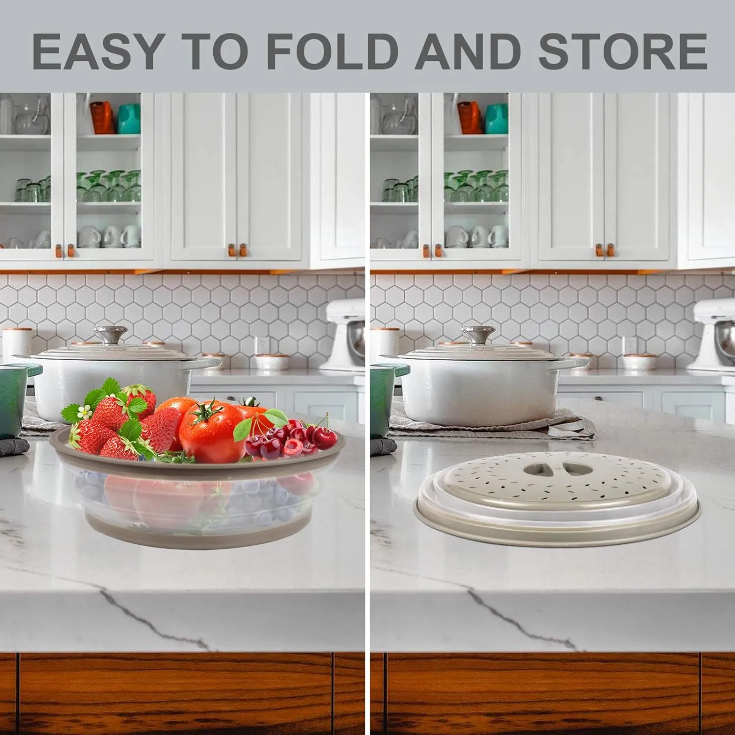 Royaleva Microwave Place Mat & Food Cover for Easy Cooking