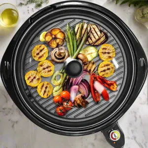 Royaleva Smokeless Electric Tabletop Grill Nonstick 14 Inch