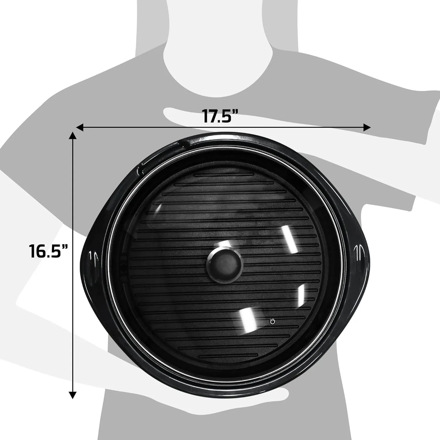 Royaleva Smokeless Electric Tabletop Grill Nonstick 14 Inch