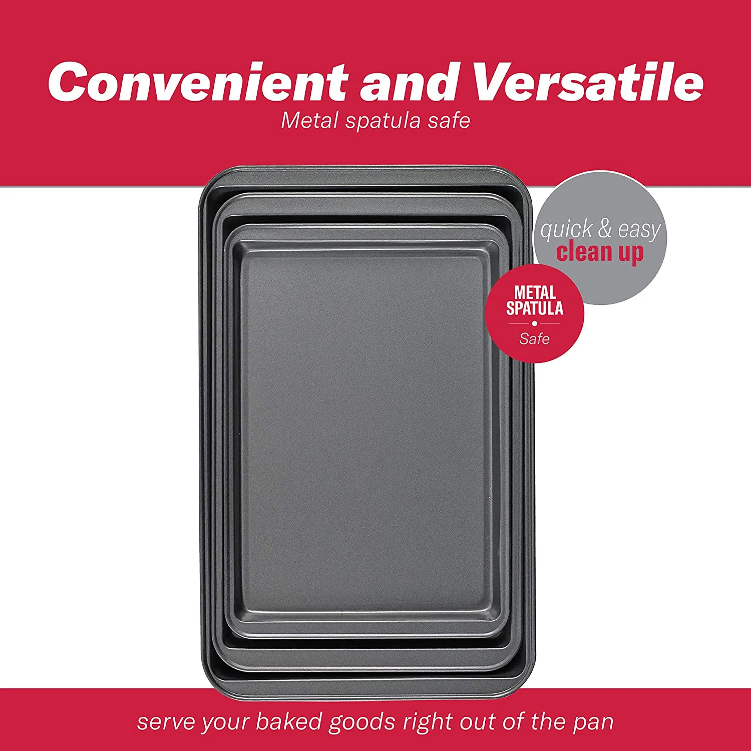 Rynx | Good Cook 4022 Baking Tray, 0.9 cu-ft capacity, 11 inches W x 17 inches L, Silver