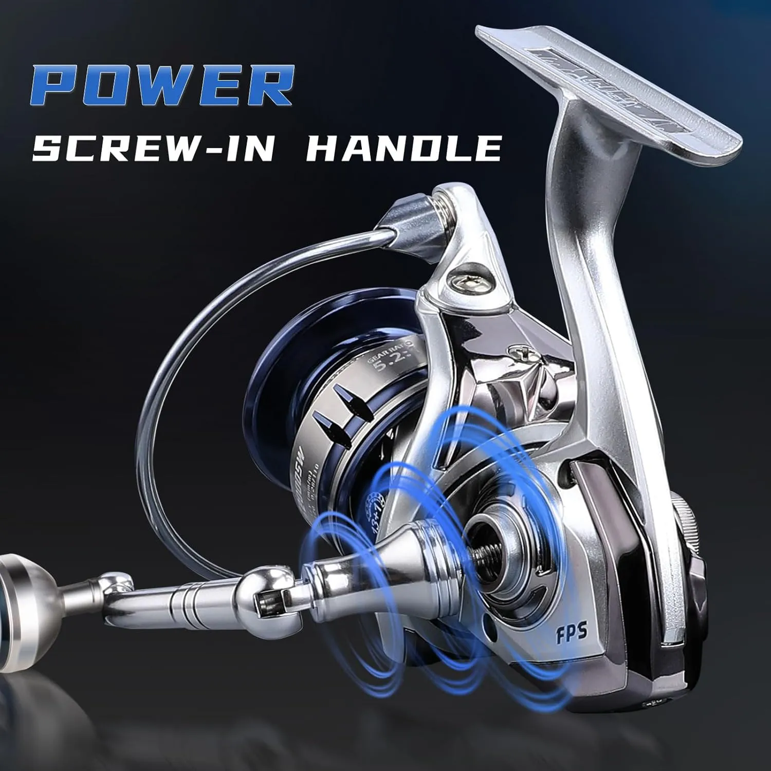 Saltwater Spinning Reel,13 1BB Ultra Smooth Saltwater Fishing Reels,Powerful Carbon Drag,CNC Aluminum Spool & Handle