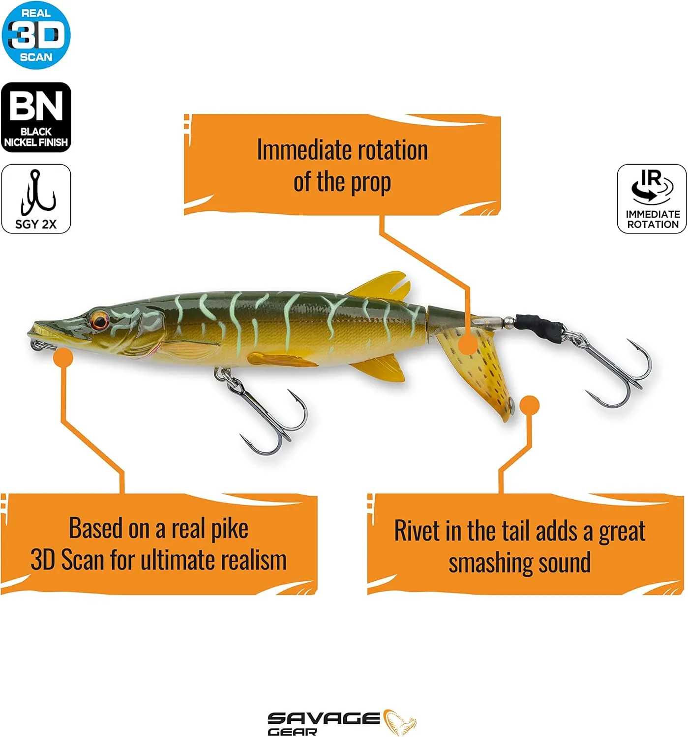 Savage Gear Pike Smash Tail Fishing Hard Bait