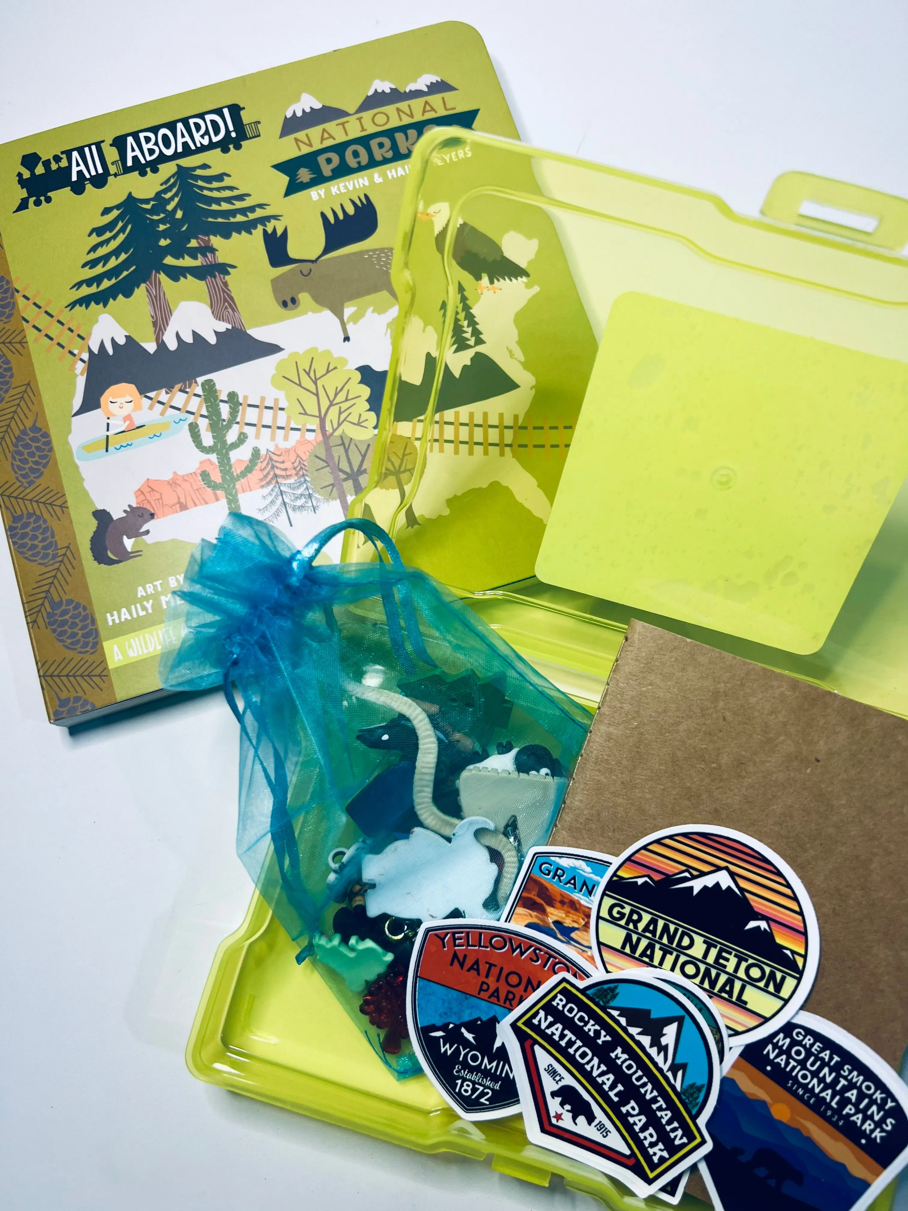 Say and Play Story Kit NATIONAL PARKS book with mini objects speech therapy activity learn about parks