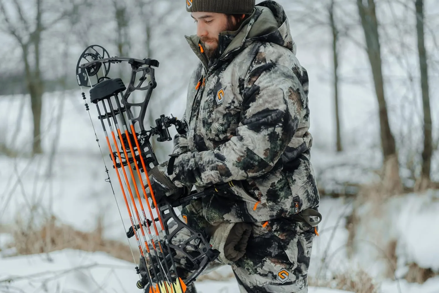 ScentLok Morphic V2 Waterproof Pants, Windproof Camo Hunting Clothes for Men