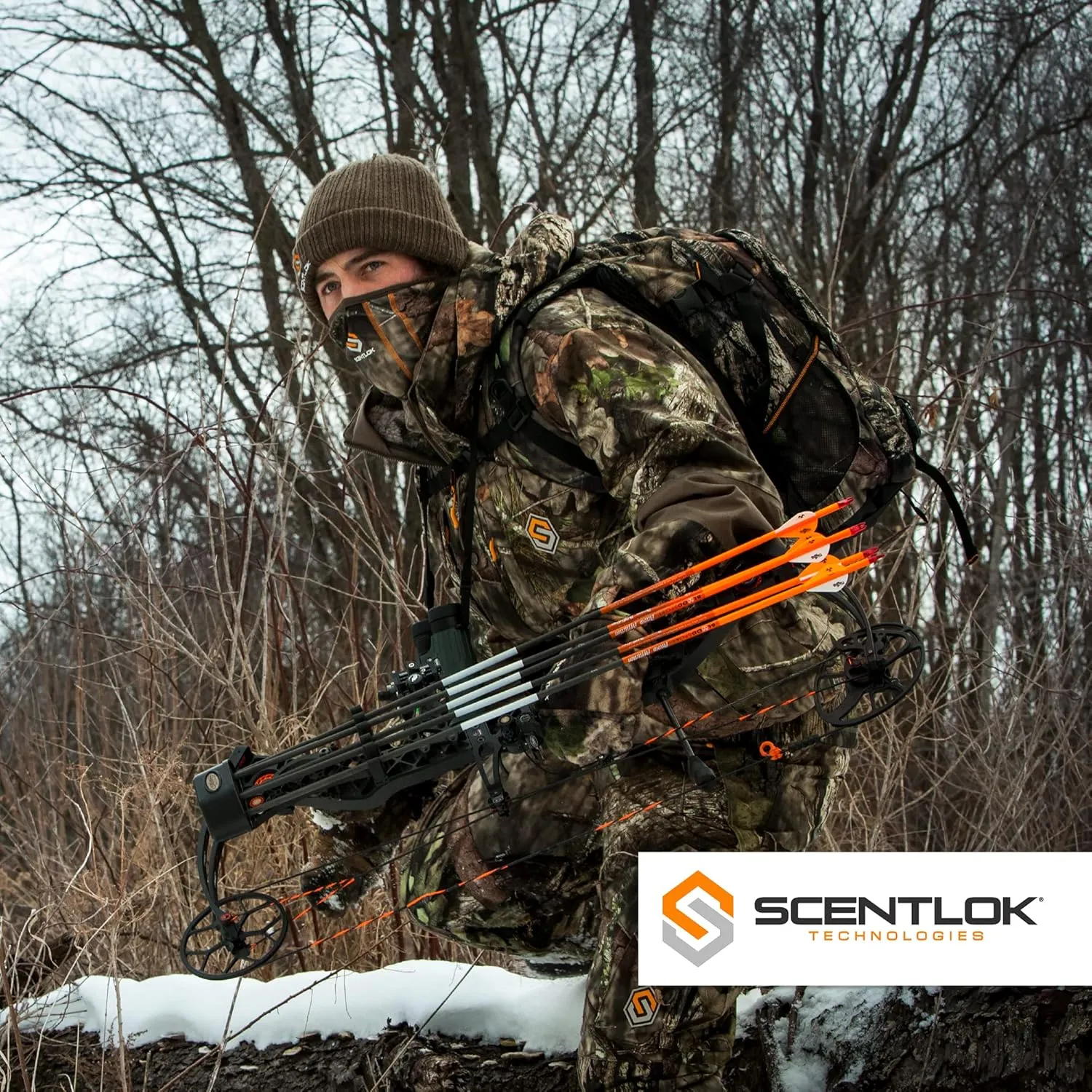 ScentLok Morphic V2 Waterproof Pants, Windproof Camo Hunting Clothes for Men